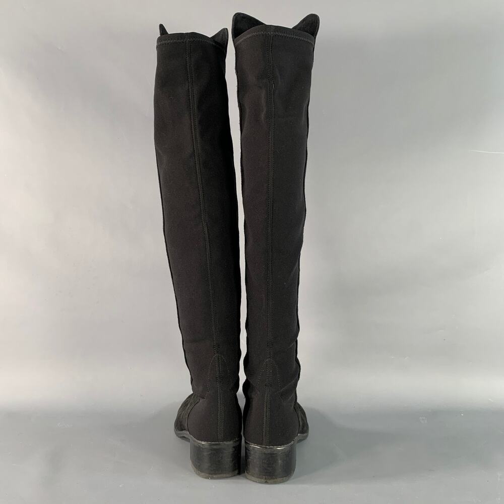 STUART WEITZMAN Size 6 Black Nylon Boots - Picture 3 of 7